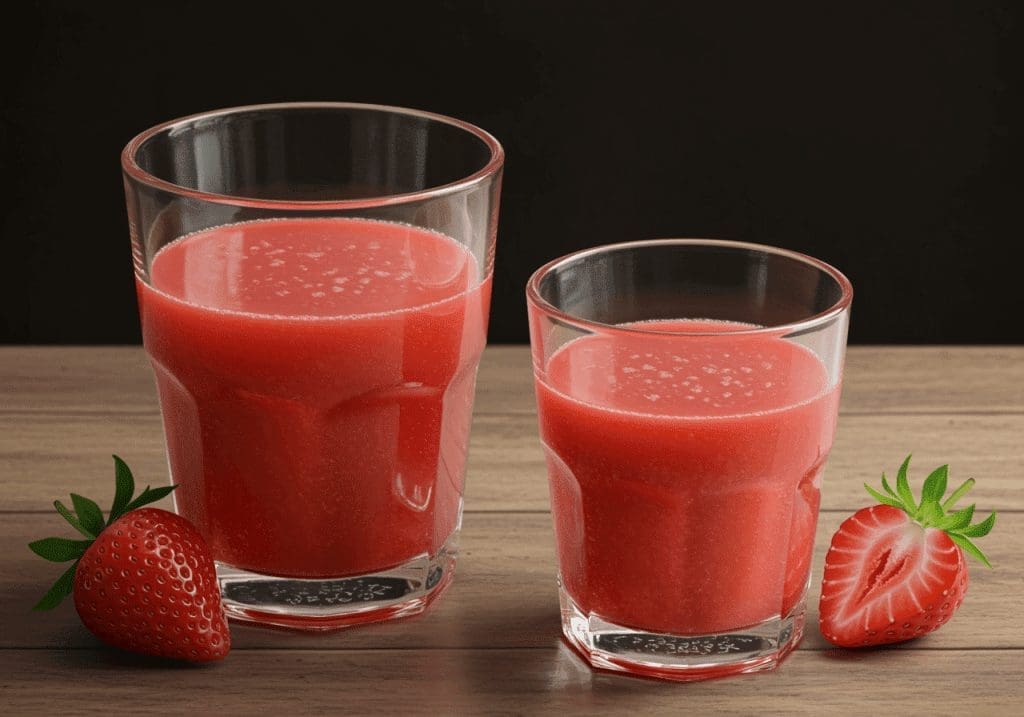 how to make strawberry juice