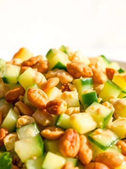 Peanut cucumber salad