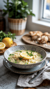 greek lemon soup