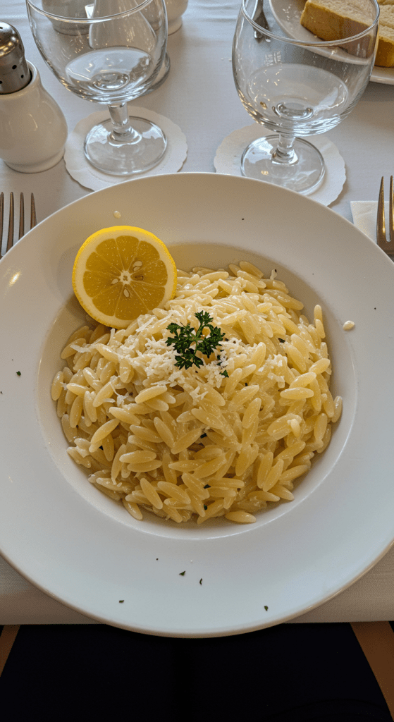 Creamy Lemon Orzo Pasta