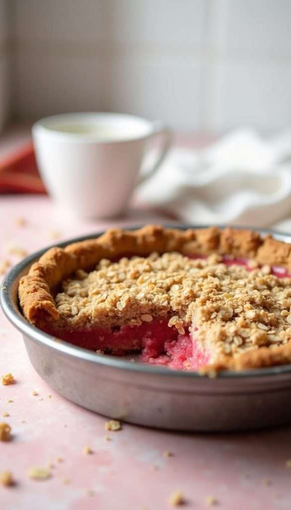 Rhubarb Crumble Pie