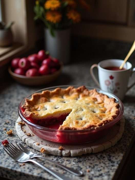 Rhubarb Cherry Pie