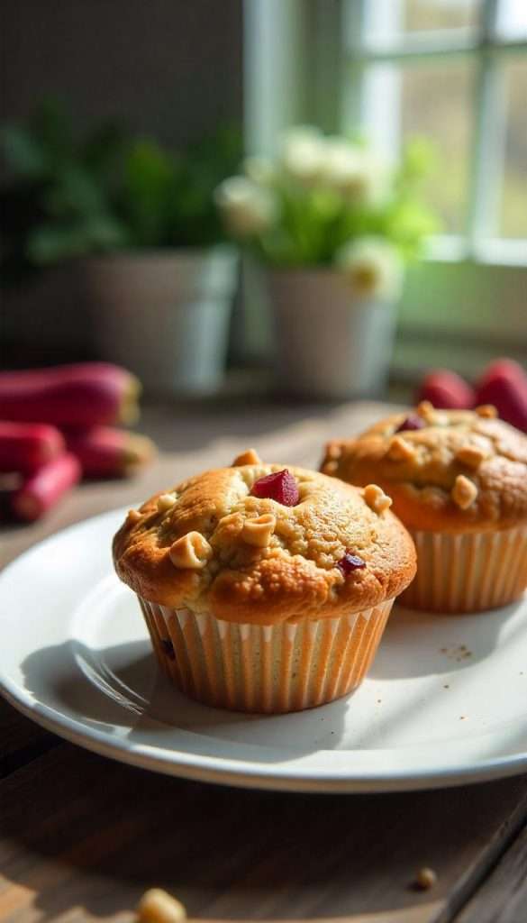 Rhubarb Muffins With Greek Yogurt Recipe