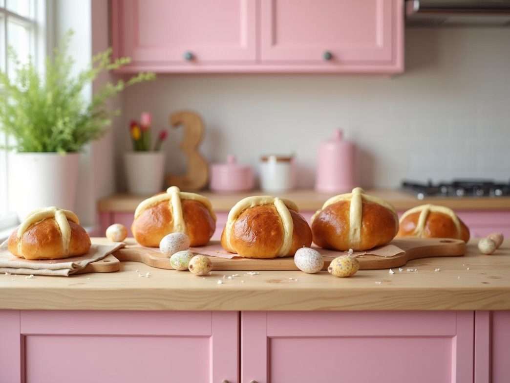 traditional easter hot cross buns
