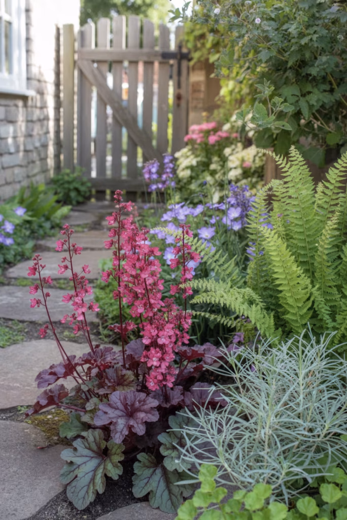 Flower Bed Ideas with foliage and ferns