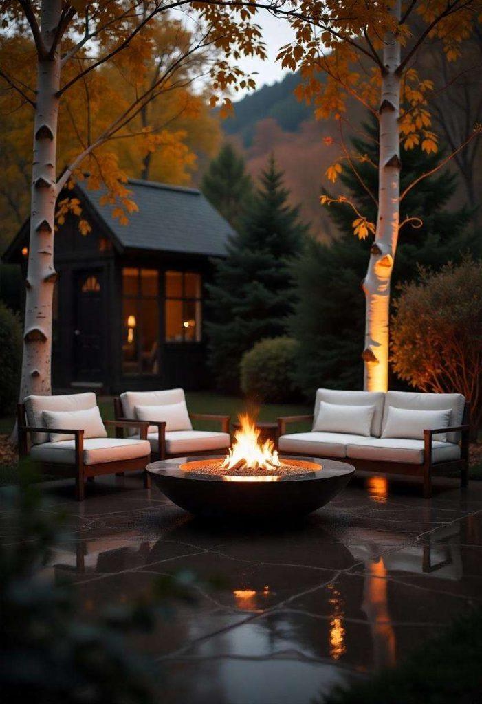 Concrete firepit