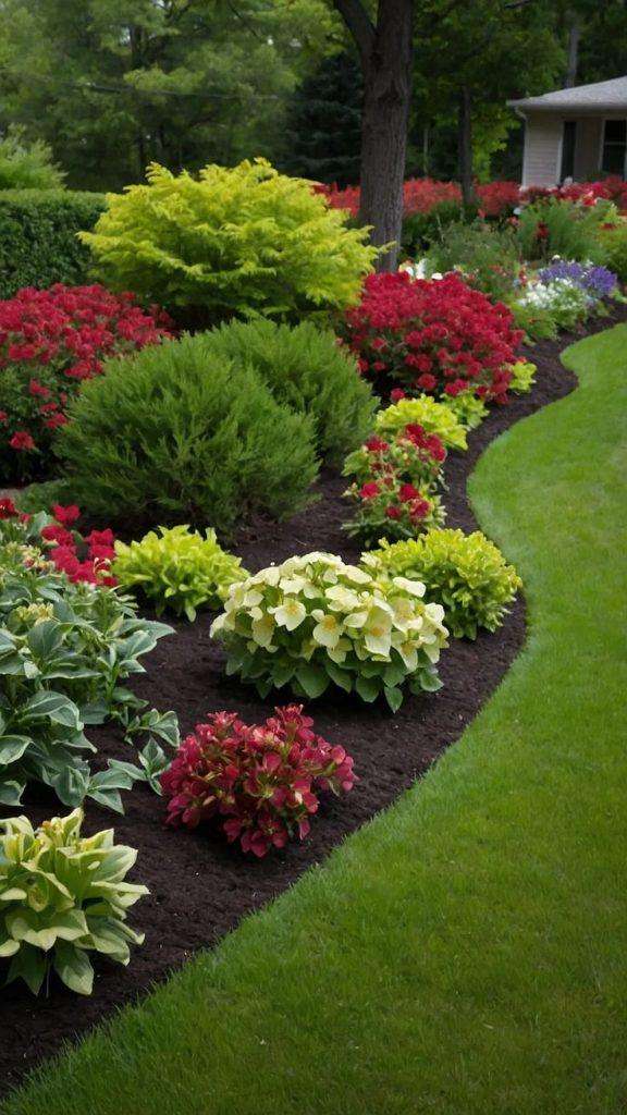 fall flower bed ideas