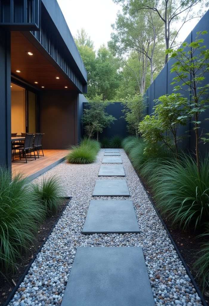 gravel modern patios and outdoor living spaces