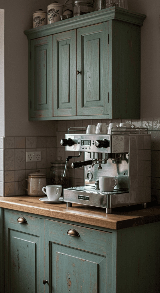 french country style coffee station