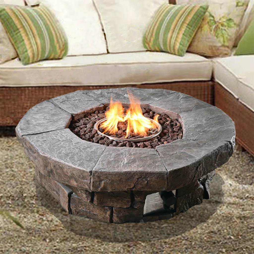 firepit made from stone