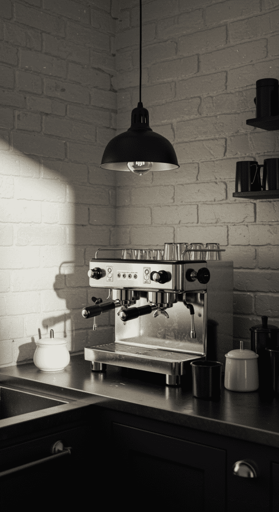 Industrial Style Coffee Station Ideas