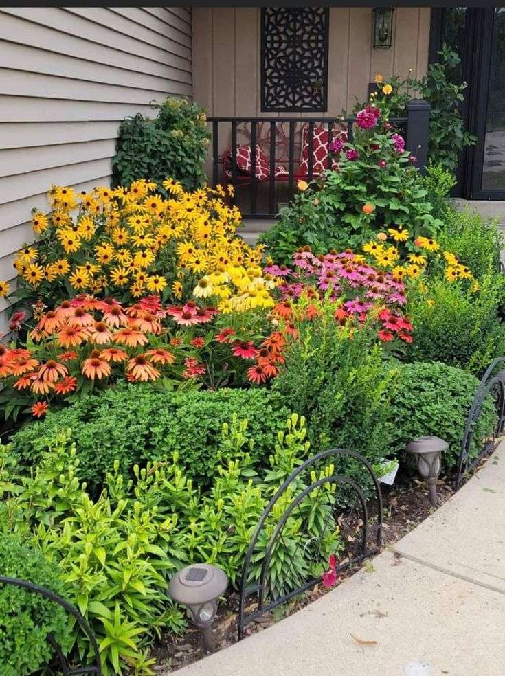low maintenance flower bed ideas