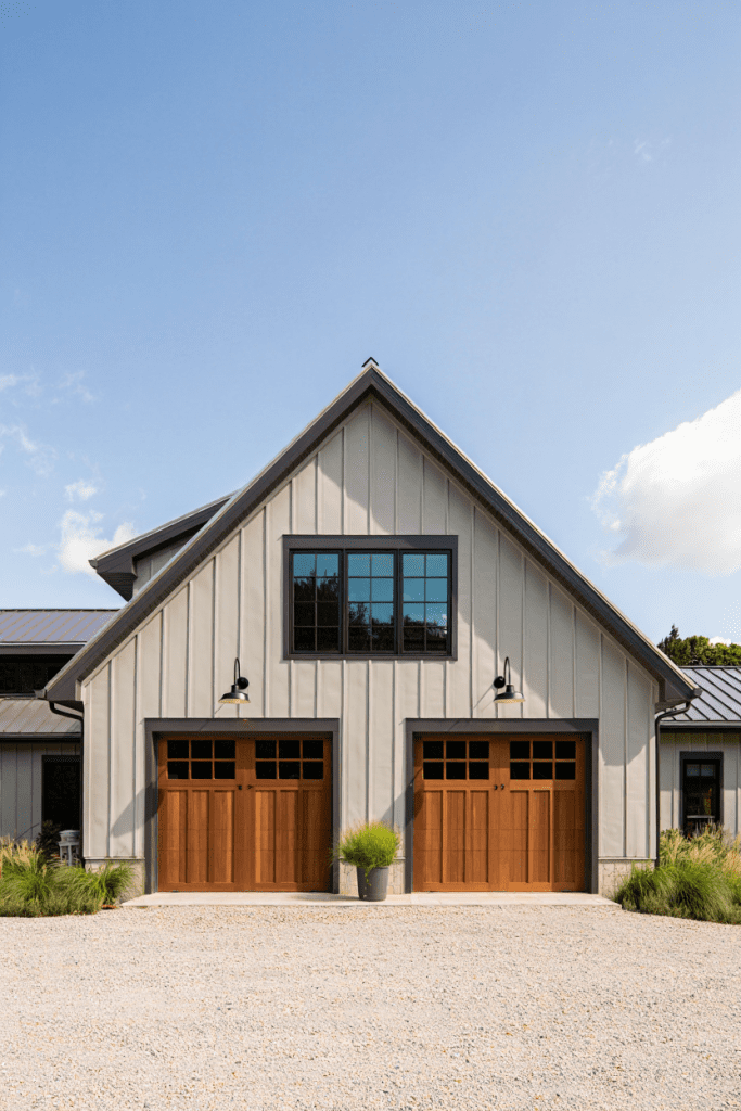 dutch doors on a garage for a Farmhouse Barndominium Idea