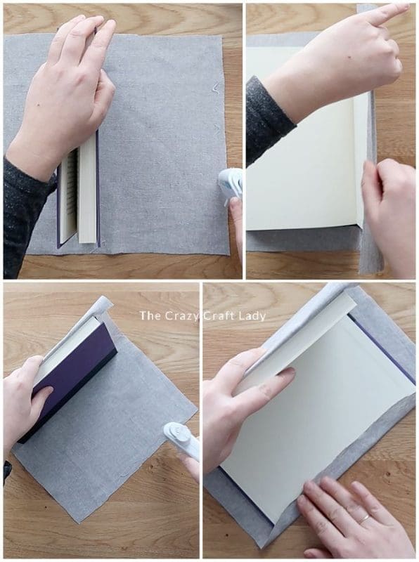 Dollar Tree Farmhouse DIY Ideas fabric wrapped books