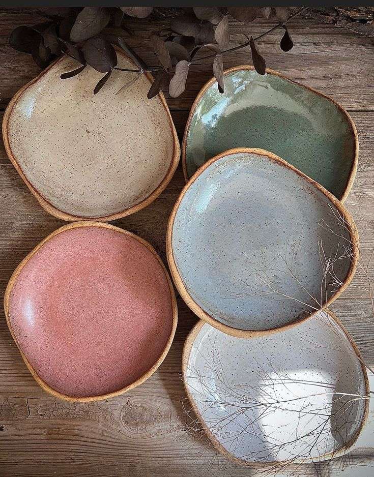 Handmade Ceramic Dishware for earthy kitchen ideas