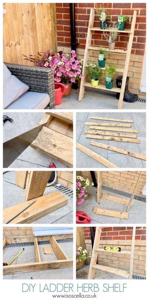 hanging ladder shelf
