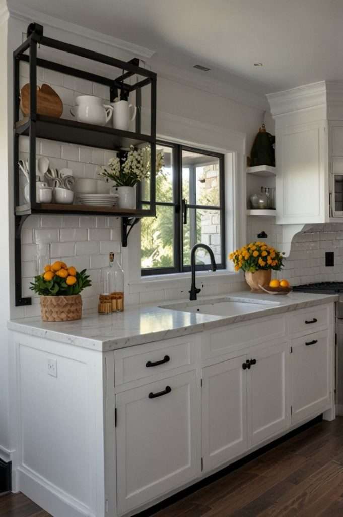 black matte taps in kitchen