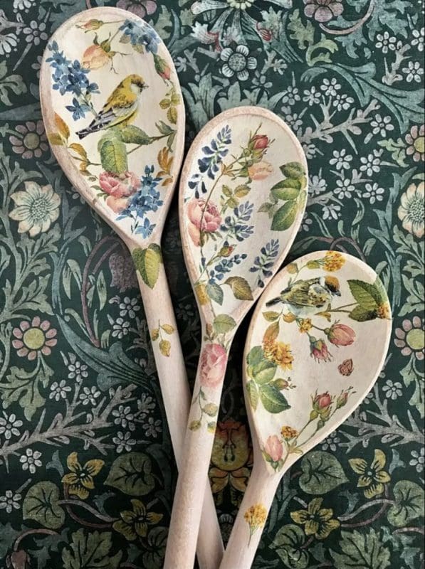 painted wooden spoons