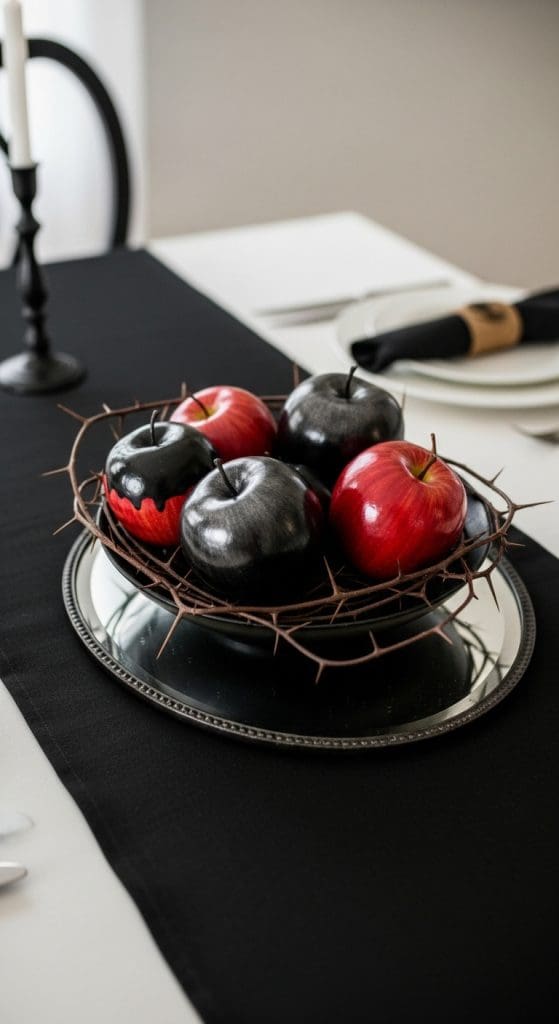 posion apples Halloween Centerpiece Ideas