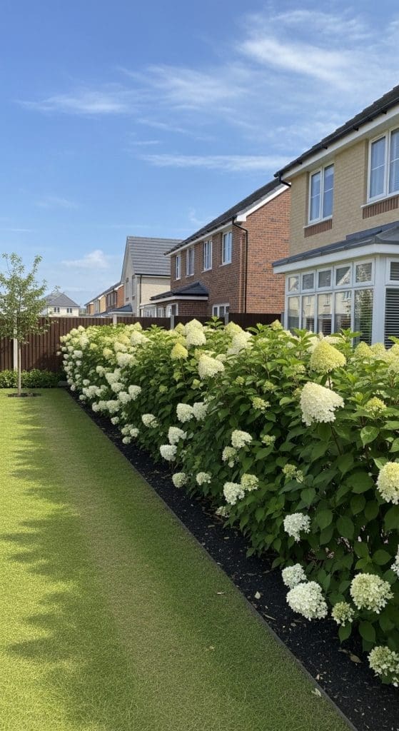 Hydrangea bush ideas for creating a border in the garden Hydrangea Garden Ideas