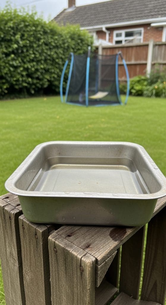 metal serving tray Bird Bath