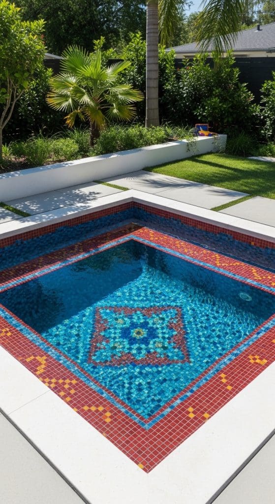 tiled plunge pool
