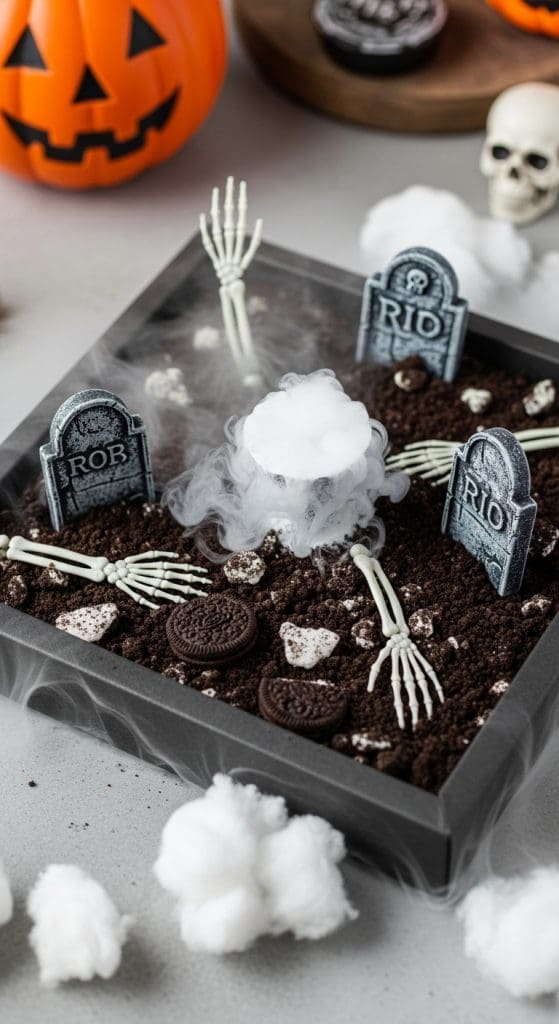 graveyard inspired Halloween Centerpiece Ideas