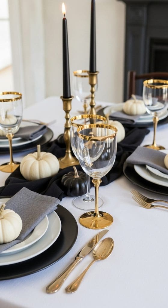 gold rimmed glasses for Classy Halloween Decor