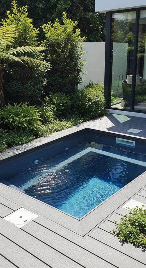 sunken plunge pool