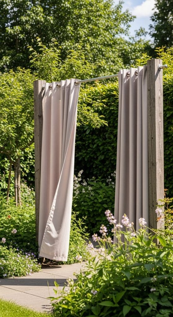 hanging curtains Cheap Privacy Fence