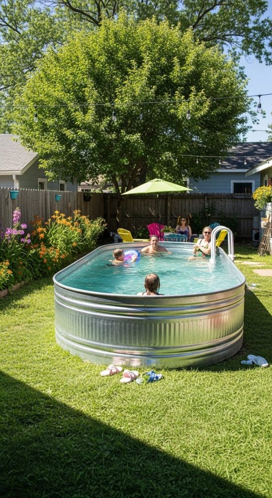 water tank Homemade Swimming Pool Ideas