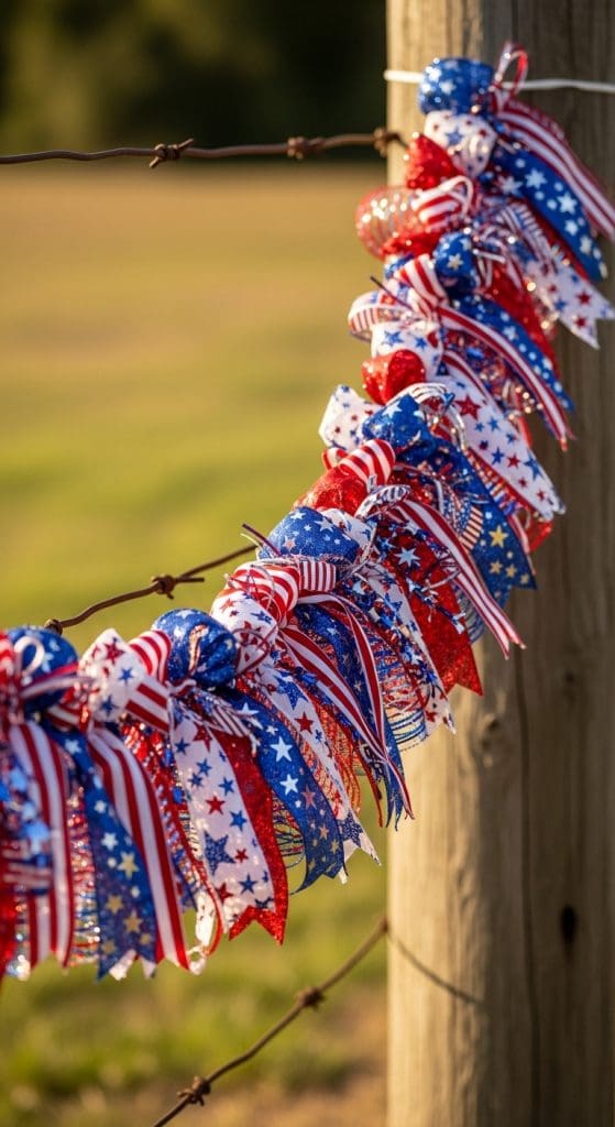 usa ribbon garland