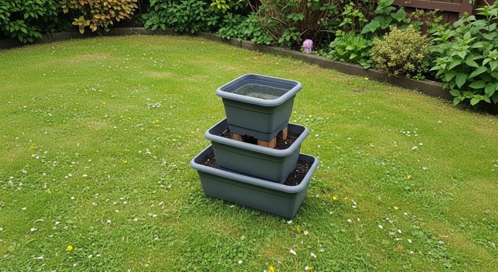 tiered planter bird bath