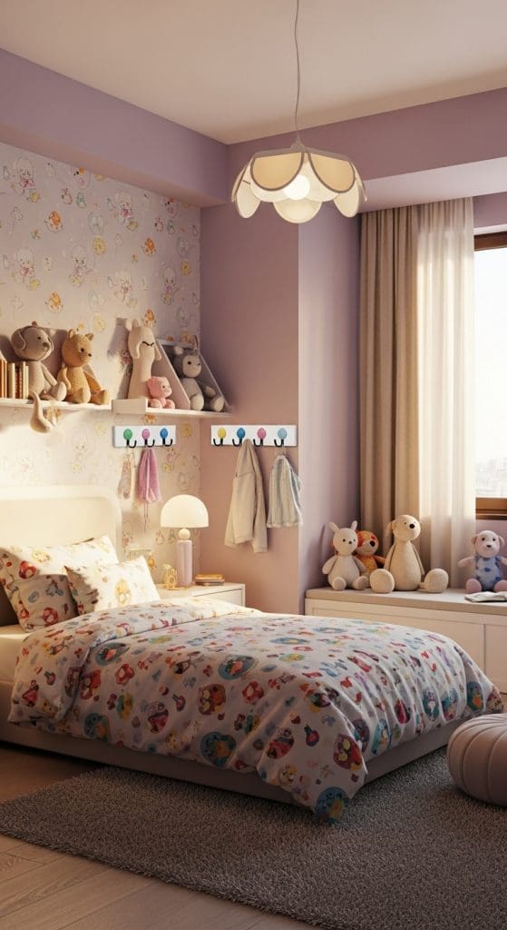 sheer curtains in child's bedroom