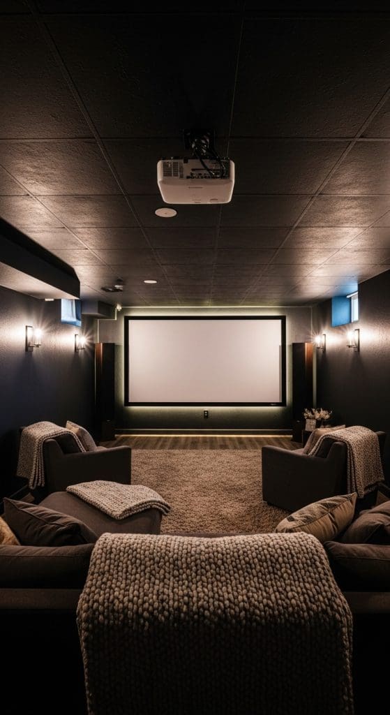 projector Basement TV Rooms