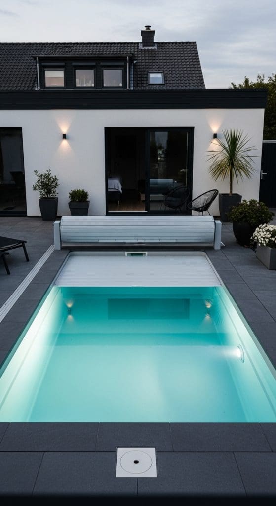 plunge pool with cover