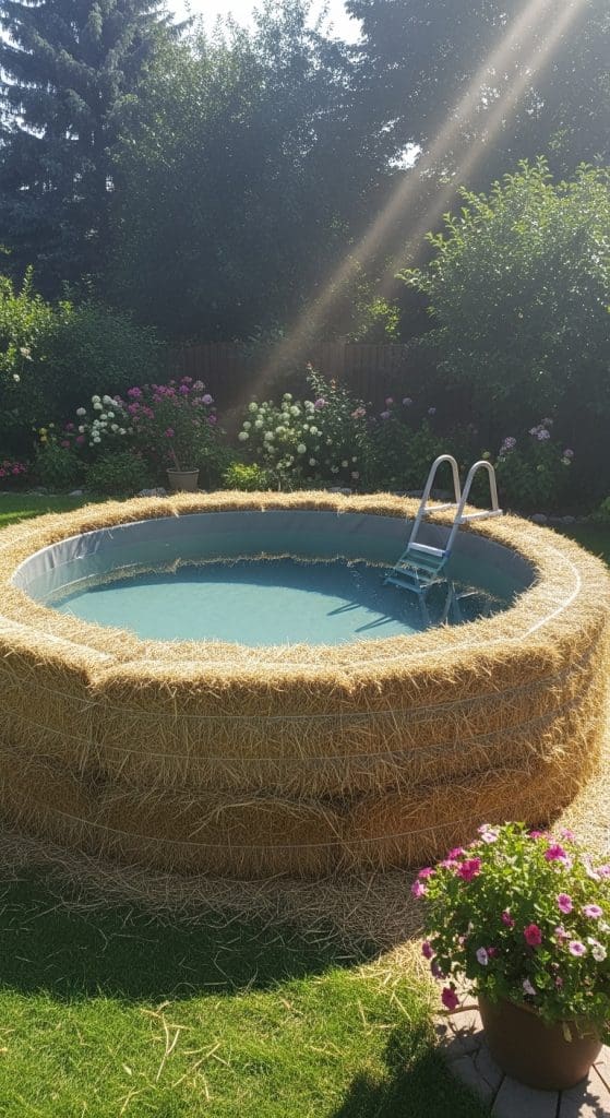 hay bale pool
