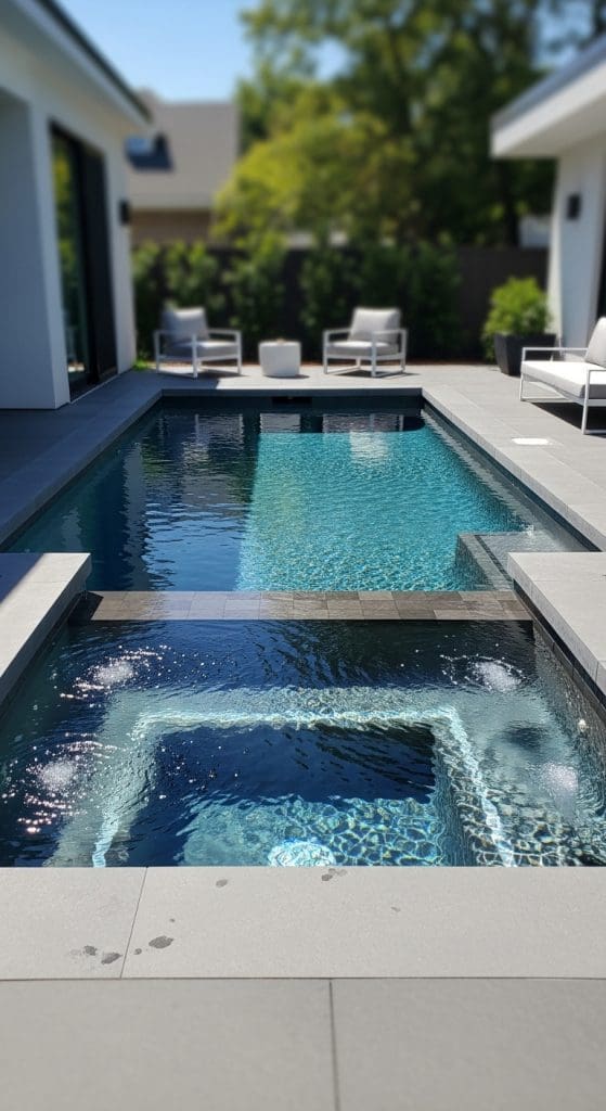 plunge pool with jets