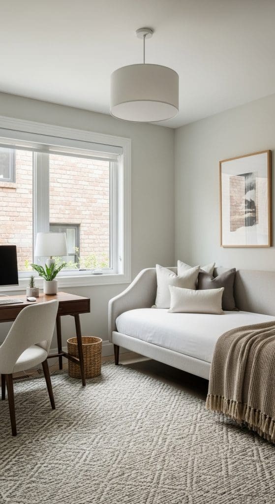 day bed in the home office