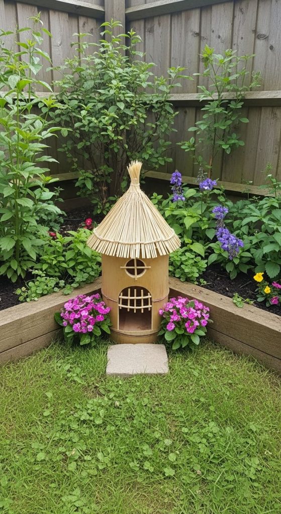 bamboo shoot fairy house DIY ideas