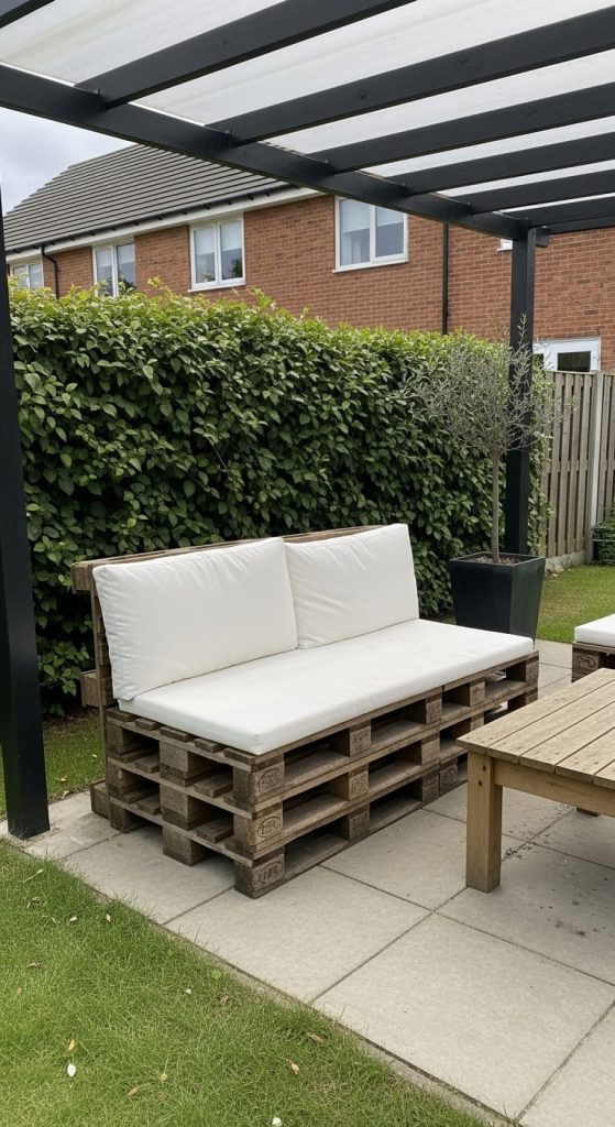 pallets with cushions
