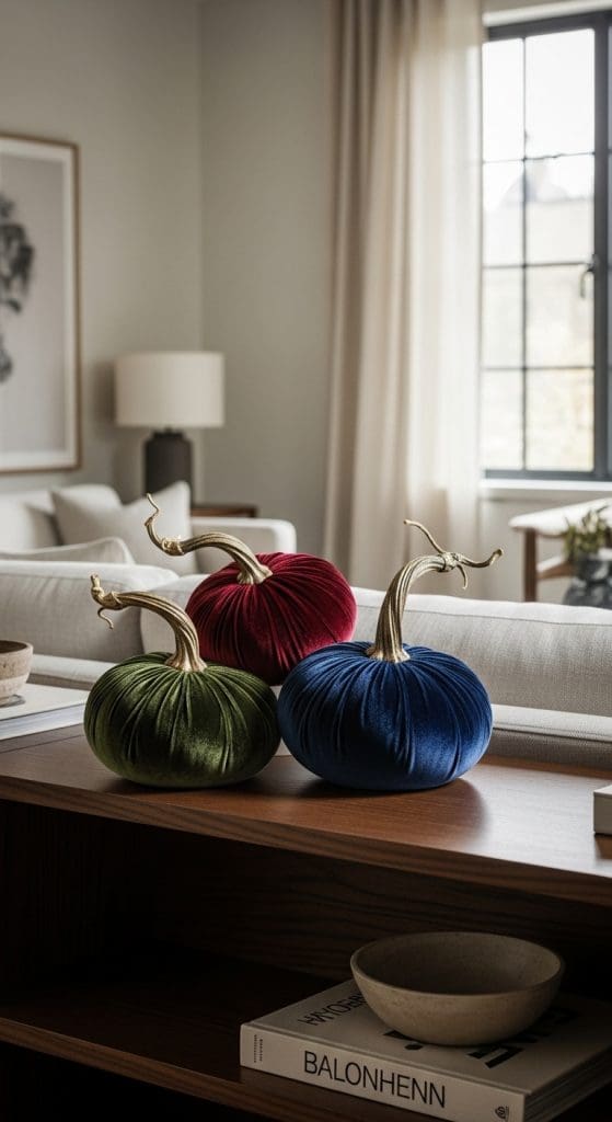 velvet pumpkins