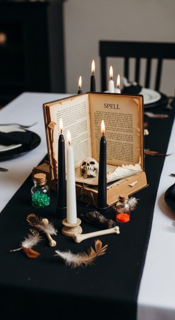 spell book Halloween Centerpiece Ideas