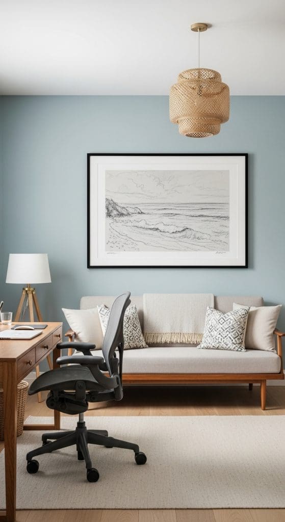 coastal style office
