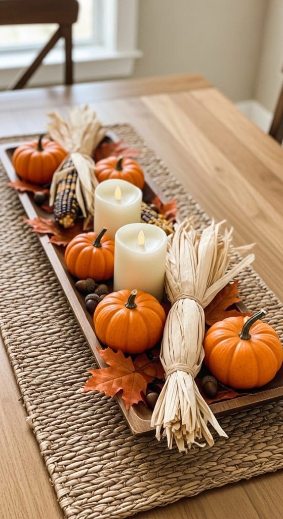 fall centrepiece for table