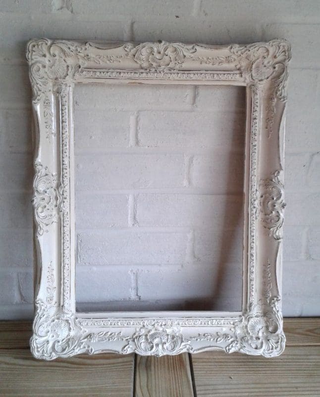 whitewashed picture frame