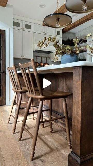 vintage wood bar stools