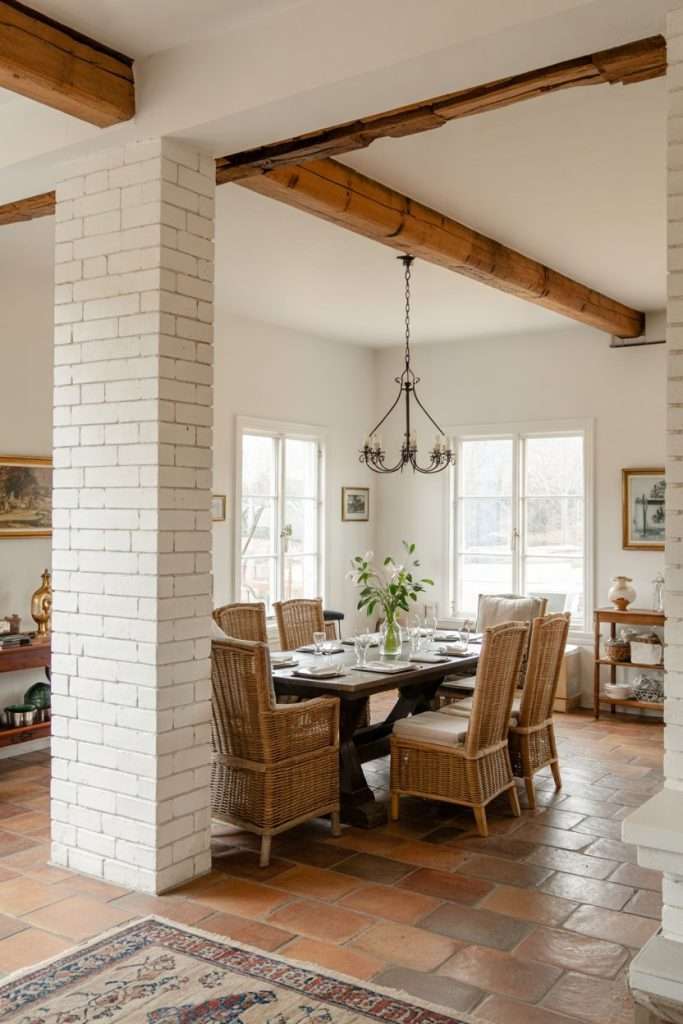 stone accent columns