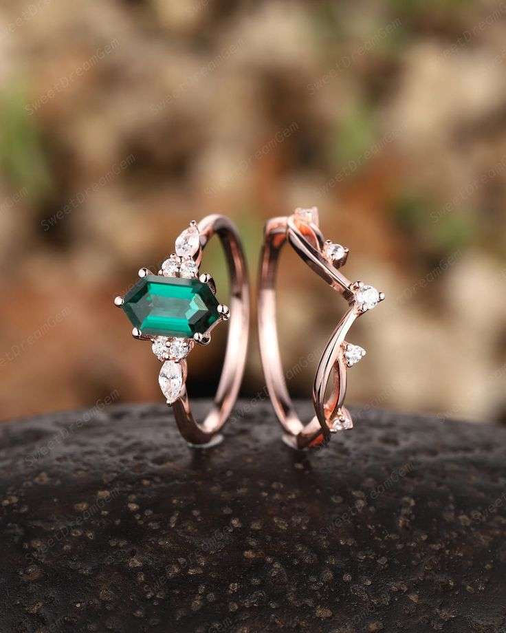 birthstone wedding ring idea for earthy wedding ideas