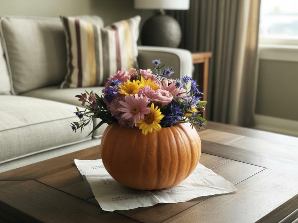 pumpkin floral display